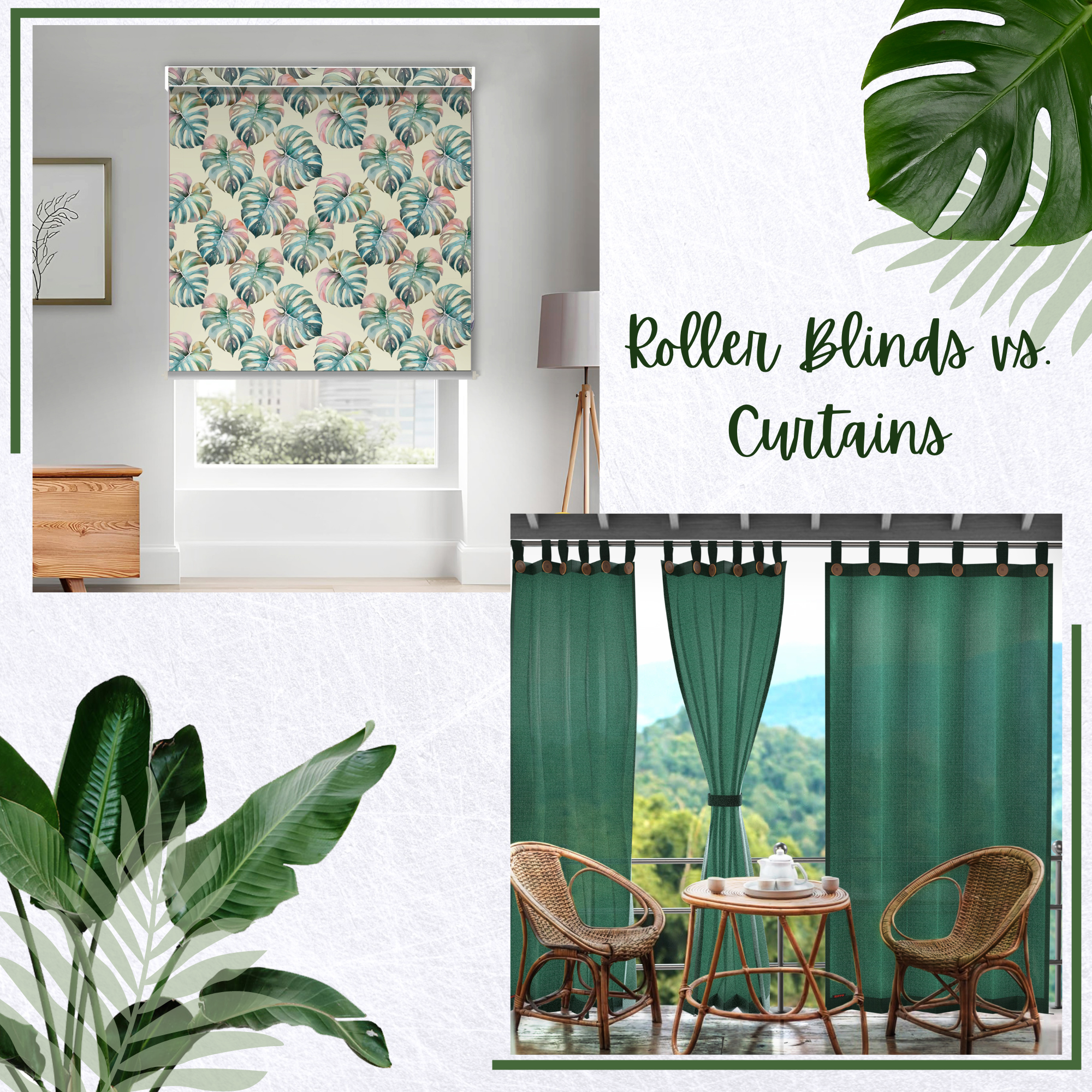 Window Dressings That Wow: Awnopy’s Take on Roller Blinds vs. Curtains