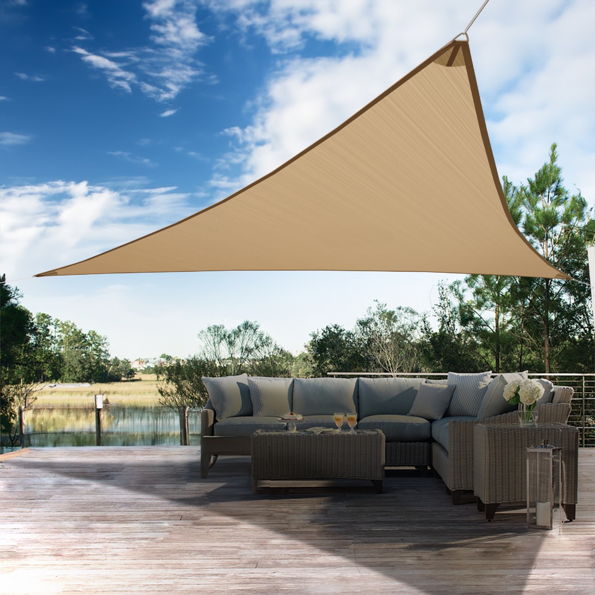 Three Sided Shade Sail Waterproof Shade Sail Shade shails